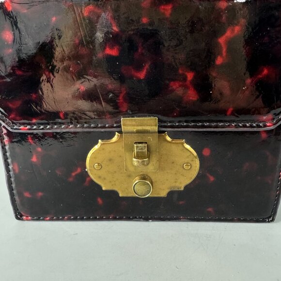 Miss Albright Anthro Tortoise Mini Satchel/Crossbody Bag - Picture 2 of 13